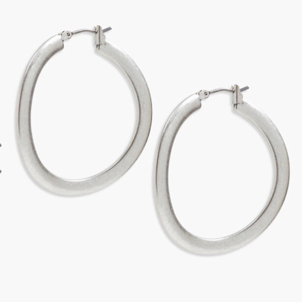 Lucky Brand Silver Hoops